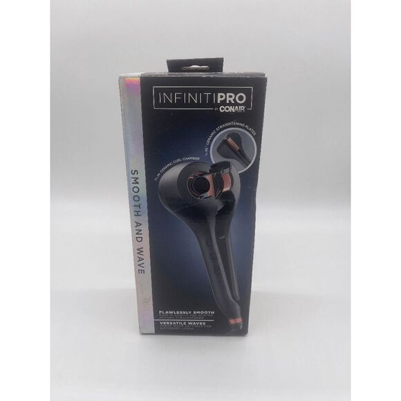 INFINITIPRO BY CONAIR Smooth & Wave Curl & Straighten with One Styling Tool NWOT - Picture 1 of 9
